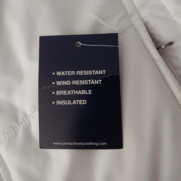 Port Authority Puffer Vest White M Hiram Walker - Picture 11 of 11